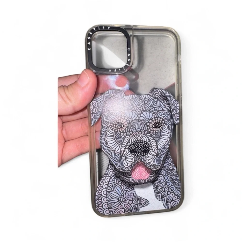 Casetify Artistic Dog Pattern Phone Case iPhone 12 Pro Max